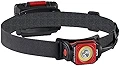 Streamlight 51065 ツインタスク 3AA 300ルーメン コンパクト バッテリー駆動 スポット&フラッドヘッドランプ バッテリーとゴム製ハードハットストラップ付き レッド
