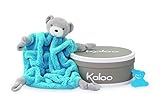 Kaloo - Plume Neon - Blue - Bear Security Blanket by Kaloo