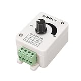 ILS - LED Manual Switch Adjustable Dimmer Controller DC 9-24V 1 Channel 16A For Single Color Strip L