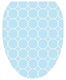 トイレTattoosブルーバブル装飾アップリケfor Toilet Lid Elongated ブルー TT-5000-O 1