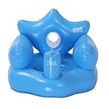 バスチェア/スツール/ポータブルベビーインフレータブルシート/環境保護/ 6ヶ月以上/青