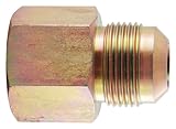 Ldr 509 18 – 14 – 12メス真鍮ガスライン継手、15 / 16インチFlare X 3 / 4インチFIP