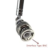 765mmテレスコピックアンテナQ9 BNCコネクタポータブルFMラジオスキャナVHF UHF