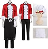 [スアン] ツイステッドワンダーランド ツイステ NRC ナイトレブンカレッジハーツラビュル寮 リドル・ローズハート（SR/マスターシェフ）コスプレ衣装