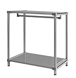 軽量アルミ製 ワードローブ ロータイプ 高さ100cm 幅バリエーション 55～150cm (90cm)