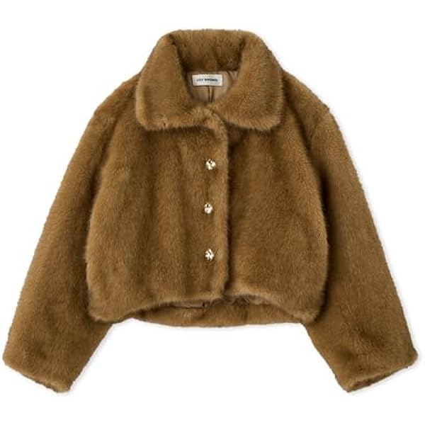 Amazon | [リリーブラウン] カーブヘムクロップドデニムジャケット