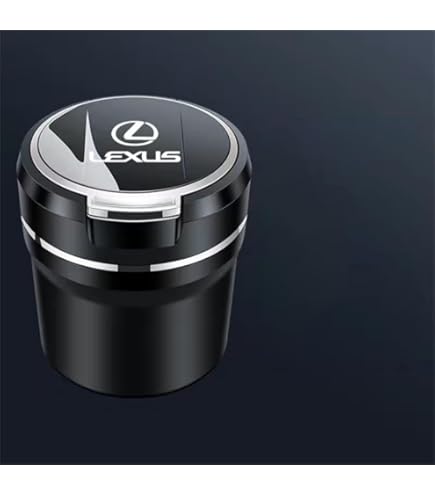 ＜レクサス純正新品＞正規LED点灯プレミアム仕様ロゴ入り/本革蓋仕上高級携帯灰皿 日本レクサス正規純正＞＜完全新品未使用未開封＞LED点灯