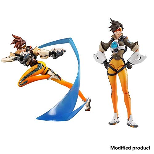 MAVELTOY オーバーウォッチ:トレーサートイPVCフィギュアスタチュー-トレーサーアクションフィギュア-2個セット