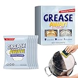 多目的クリーニングパウダー - キッチンオイルステイングリースクリーニングパウダー150g、油汚れグリースクリーナー150g、高耐久脱脂剤、精練&多機能クレンザー、キッチンガラス、食器洗い機用。