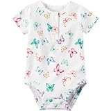 Carter's(カーターズ) バタフライボディスーツ ホワイト ロンパース半袖 12ヶ月【並行輸入】