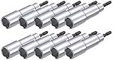 TRUSCO 電動ドライバーソケット 10mm 10個入 TEF1010
