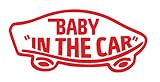 【全16色】人気!ベイビー イン カー ステッカー!Baby in car Sticker /車用/シール/ Vinyl/Decal /バイナル/デカール/ステッカー/BIC-1 (赤) [並行輸入品