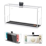 Desing Wish Switch ドック カバー 透明アクリル スイッチドック用 防塵カバー Switch壁掛けと卓上収納 両用 Switchドックカバー 耐衝撃 全面保護 ホコリ防止 汚れ防止 任天堂Switch/Switch OLEDドックとの互換性あり