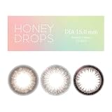 カラコン ハニードロップス1month マンスリー 1箱2枚入 HONEYDROPS 武藤静香 度あり 度なし 15.0mm PWR：-5.00／COLOR：セピア
