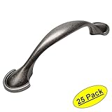 Cosmas 6632 WN風化ニッケルキャビネットハードウェアハンドルプル – 3 "インチ( 76 mm )穴中心 – 25パック