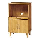 CtoC JAPAN Select キッチンラック ブラウン 幅55cm×奥行40～68cm×高さ90cm