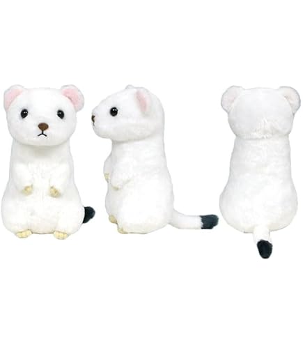 Amazon.co.jp: AQUA ぬいぐるみ ネイチャー キーホルダー オコジョ 12