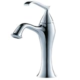 Kraus KEF-15001CH Ventus Single Lever Basin Bathroom Faucet Chrome [並行輸入品]