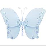 HangingバタフライブルーTwinkleナイロンButterfliesメッシュデコレーション装飾赤ちゃん保育園寝室女の子部屋天井壁装飾結婚式誕生日パーティーベビーシャワーバスルーム子供Childr