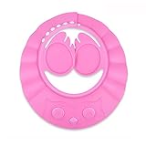 シャンプーハット　子供用　バス　サイズ調整可能　耳のシールド付き　シャワー防水帽子　　 (ピンク)