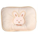 黄色の新生児幼児がフラットヘッドの幼児の頭を支えるサポート枕バニー