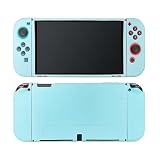 Ryo YXL Switch 有機EL 対応 保護 ケース Joy-Con カバー 分離式 3点セット スイッチ 有機ELモデル 専用 カバー 装着簡単 TPU ソフト 耐衝撃 switch有機EL スイッチ有機ELモデル 対応 ケース ブルー