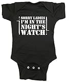 Game of Thrones Baby One Piece " Sorry Ladies "ボディスーツ カラー: ブラック