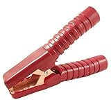 DealMuxレッド200A絶縁カーバッテリーワニ口クリップクランプ5 1/2
