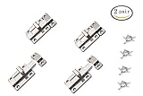 BTMB 3インチステンレススチールスライドロックバレルボルトラッチ4pcs