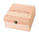 Lillian Rose Wedding Wishes Card Box, 7.75 by 7.75 by 3.75-Inch
