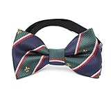 [エムエイチエー] M.H.A.style 蝶ネクタイ キッズ 子供用 (簡単装着) ボウタイ こども 男の子 [ 全3色 ] ユリの紋章 20047 Ｂ.グリーン