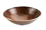 Premier Copper Products PV16RDB Round Hand Forged Old World Copper Vessel Sink, Oil Rubbed Bronze [並