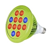 OUTAD 24W 植物育成サンプランター E27口金 小型スポットライト LEDビーム電球 水耕栽培 室内栽培 園芸 植物育成用 超高輝度 低消費電力 長寿命