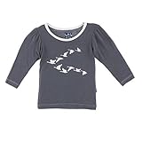 Kickee Pants SHIRT ベビー・ガールズ カラー: グレー
