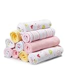 Spasilk 10 pack Soft Terry Washcloth- Pink Flower by Spasilk [並行輸入品]