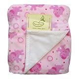 Toss Elephant Crib Throw Blanket Color: Pink by Bean Sprout