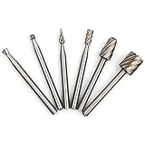 Sndy 1/8 インチシャンク HSS ルータビットロータリーバリファイルセットフライス加工ドリルカッター