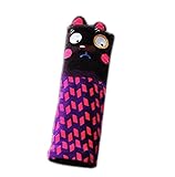 チャイルドシート小物 車用品 カー用品 子供用 シートベルトクッションまくら ジュニアシート 車 枕 カークッション うたた寝クッション 可愛い（黒い）