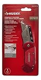ハスキー2.4 in。コンパクト折りたたみlock-backユーティリティknife-red