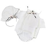 (バーバリーベビー) BURBERRY BABY ベビー服 出産祝い 2点セット (キャミロンパース・帽子) B98363WHT 18Mサイズ [並行輸入品]
