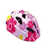 J@G connection（ジャグコネクション） 子供用 自転車用 ヘルメット 単品 ＆ ヒジ ヒザ 手首 プロテクター セット 超軽量 可愛い オシャレ (7-Sｻｲｽﾞ フラワー２（単品）)