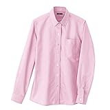 AITOZ  アイトス レディース長袖オックスボタンダウンシャツ  AZ7871 160 ピンクストライプ LL