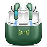 イヤホン bluetooth ワイヤレスイヤホン 【2025年 ENCノイズキャンセリング】Bluetooth5.4 自動ペアリング 接続瞬時 IPX7 防水 最大 40 時間再生 HIFI 音質 タッチ操作 LED ディスプレイ Type-C 急速充電 小型/軽量 マイク付き iPhone/Android/Pad 適用 スポーツ/WEB 会議/通勤/通学 (ワイヤレス)