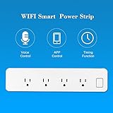 OWSOO スマート電源タップ 遠隔操作 コンセント四つ 2000W AC100-240V ホワイト