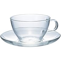 HARIO (ハリオ) 耐熱 ティーカップ & ソーサー 230ml TCSN-1T