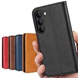 S23 galaxy ケース 手帳型 Galaxy S23 ケース 手帳型 SC-51D ケース S23 手帳ケース docomo / SCG19 ケース au 楽天モバイル 対応 S23ケース サムスン ギャラクシー S23 カバー S23 ケース SC51D ケース SCG19 カバー スマホケース S23ケース 適用 case 【iCoverCase】 合成皮革 内蔵マグネット ケース 手帳型 カードケース スマホケース 携帯カバー カード入れ スタンド機能 落ち着いた色 レトロ ブラック