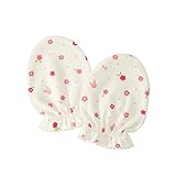 [ミキハウス] MIKIHOUSE 【ミキハウス(ベビー)】 ピュアベール　くるま＆お花柄の天竺ミトン 40-2993-784 ピンク