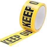 Chicer 警告テープ 立入禁止テープ 幅4.7cm×長さ25m 安全表示 弱粘着 防水 高耐久 KEEP OUT