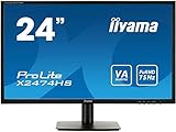 iiyama モニター ディスプレイ X2474HS-B1 (23.6インチ/フルHD/VA/HDMI,D-sub,DisplayPort/BlueLightReducer機能/3年保証)