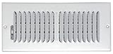speedi-grille sg-410 cw2 4-inch by 10-inchホワイト天井/側壁Vent Register With 2 Wayたわみ